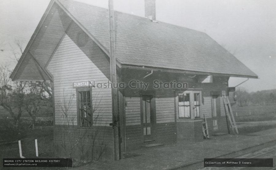 Postcard: Boston & Maine Railroad Station, Dunstable, Massachusetts